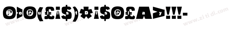 PopulistDisplay 字体转换
